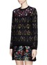 Front View - Click To Enlarge - VALENTINO GARAVANI - 'Primavera' floral mohair knit sweater
