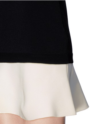 Detail View - Click To Enlarge - VALENTINO GARAVANI - Fine knit sweater combo dress