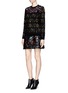 Figure View - Click To Enlarge - VALENTINO GARAVANI - 'Primavera' floral brocade mini skirt