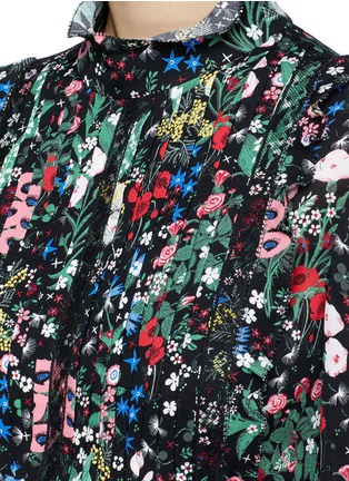 Detail View - Click To Enlarge - VALENTINO GARAVANI - 'Camuflower' silk bodice brocade combo dress