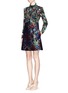 Figure View - Click To Enlarge - VALENTINO GARAVANI - 'Camuflower' silk bodice brocade combo dress
