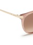 Detail View - Click To Enlarge - LANVIN - Glitter acetate round cat eye sunglasses
