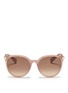 Main View - Click To Enlarge - LANVIN - Glitter acetate round cat eye sunglasses
