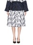 Main View - Click To Enlarge - MS MIN - Flower embroidery cotton toile skirt