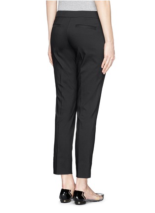 Back View - Click To Enlarge - TORY BURCH - 'Callie' skinny woven cotton pants