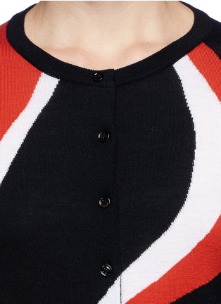 Detail View - Click To Enlarge - ALEXANDER MCQUEEN - Swirl wool knit cardigan