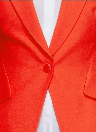 Detail View - Click To Enlarge - ALEXANDER MCQUEEN - Peak lapel bonded crepe jacket