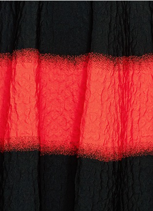 Detail View - Click To Enlarge - ALEXANDER MCQUEEN - Spray stripe floral jacquard cloqué dress