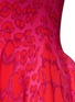 Detail View - Click To Enlarge - ALEXANDER MCQUEEN - Leopard jacquard knit flare dress