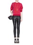 Figure View - Click To Enlarge - ALEXANDER MCQUEEN - Bespeckled leopard knit sweater