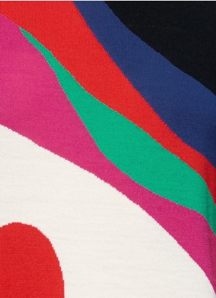 Detail View - Click To Enlarge - ALEXANDER MCQUEEN - Paint strokes heart sweater