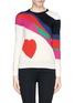 Main View - Click To Enlarge - ALEXANDER MCQUEEN - Paint strokes heart sweater
