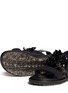 Detail View - Click To Enlarge - MARNI - Floral jewel strap mesh sandals