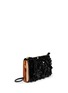 Front View - Click To Enlarge - MARNI - Floral appliqué large accordion leather clutch