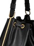 Detail View - Click To Enlarge - MARNI - Drawstring tassel leather shoulder bag
