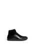 Main View - Click To Enlarge - MARNI - Rubber front band padded leather sneakers