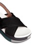 Detail View - Click To Enlarge - MARNI - 'Zeppa' crisscross strap flatform sandals