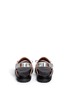 Back View - Click To Enlarge - MARNI - Contrast trim metallic leather bow sandals