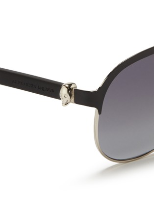 Detail View - Click To Enlarge - ALEXANDER MCQUEEN - Flat brow bar wire aviator sunglasses