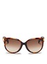 Main View - Click To Enlarge - JIMMY CHOO - 'Erin' crystal temple acetate sunglasses