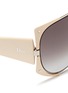 Detail View - Click To Enlarge - DIOR - 'Enigmatic' chunky acetate temple metal sunglasses