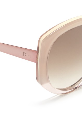Detail View - Click To Enlarge - DIOR - 'Dior Extase 1' metal temple ombré acetate sunglasses