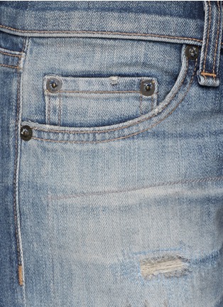Detail View - Click To Enlarge - RAG & BONE - 'The Dre' distressed slim fit boyfriend jeans