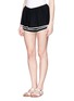 Front View - Click To Enlarge - SEE BY CHLOÉ - Contrast hem layer shorts