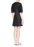 Back View - Click To Enlarge - SEE BY CHLOÉ - Drawstring cuff shift dress
