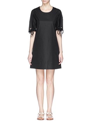 Main View - Click To Enlarge - SEE BY CHLOÉ - Drawstring cuff shift dress