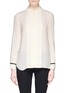 Main View - Click To Enlarge - SEE BY CHLOÉ - Pleat placket contrast cuff crepe shirt