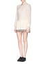 Figure View - Click To Enlarge - SEE BY CHLOÉ - Contrast layer ruffle crepe dress
