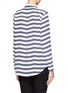 Back View - Click To Enlarge - EQUIPMENT - Slim Signature stripe silk shirt