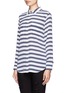 Front View - Click To Enlarge - EQUIPMENT - Slim Signature stripe silk shirt