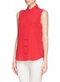 Front View - Click To Enlarge - EQUIPMENT - 'Colleen' sleeveless silk shirt