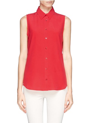 Main View - Click To Enlarge - EQUIPMENT - 'Colleen' sleeveless silk shirt