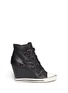 Main View - Click To Enlarge - ASH - 'United' leather wedge sneakers