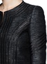Detail View - Click To Enlarge - DIANE VON FURSTENBERG - Phoenix leather stripe tweed jacket