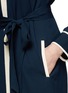 Detail View - Click To Enlarge - DIANE VON FURSTENBERG - Cadence contrast trim silk shirt dress
