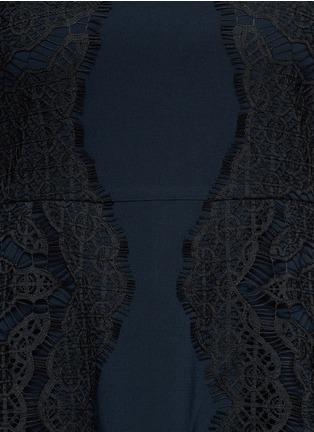 Detail View - Click To Enlarge - DIANE VON FURSTENBERG - Daniella lace appliqué fit-and-flare dress