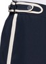 Detail View - Click To Enlarge - DIANE VON FURSTENBERG - Tiffany contrast piping silk shorts