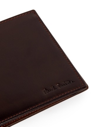 Detail View - Click To Enlarge - PAUL SMITH - Hand burnished leather billfold wallet