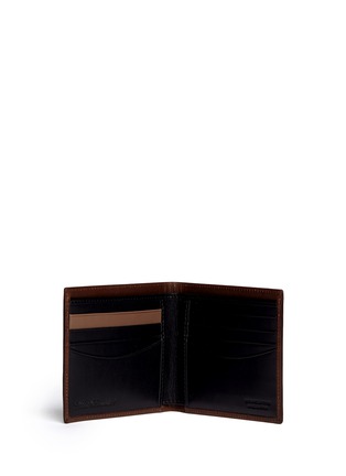 Figure View - Click To Enlarge - PAUL SMITH - Hand burnished leather billfold wallet