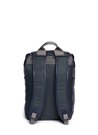 Back View - Click To Enlarge - LANVIN - Leather panel backpack