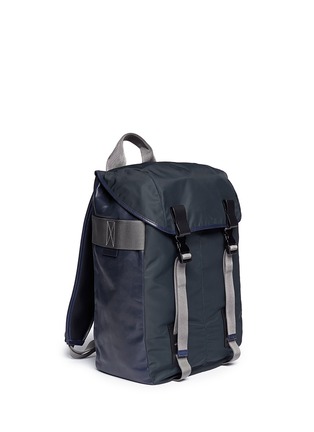 Front View - Click To Enlarge - LANVIN - Leather panel backpack