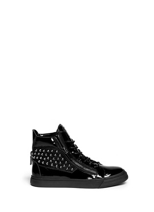 Main View - Click To Enlarge - 73426 - 'London' stud patent leather sneakers