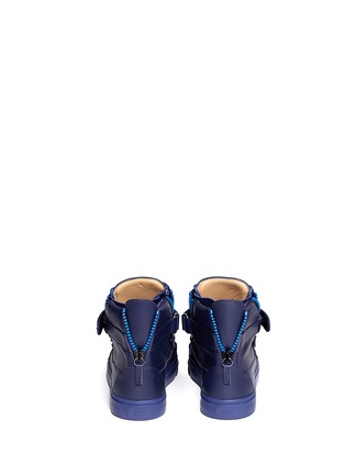 Back View - Click To Enlarge - 73426 - 'London' leather high-top sneakers