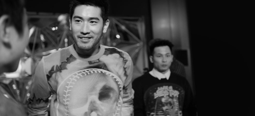 Man of the moment actor and model Godfrey Gao walking the red carpet
