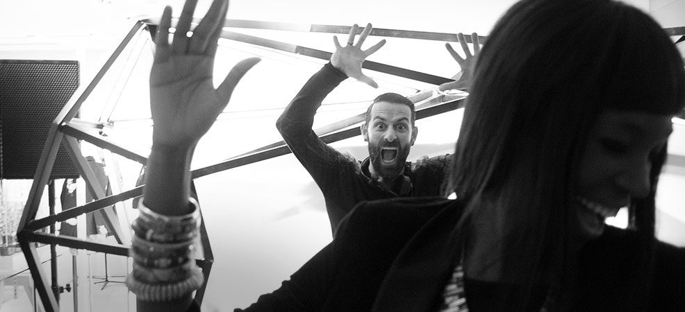 Celebrity DJ and friend Marcelo Burlon rocking Shanghai with his intoxicating beats