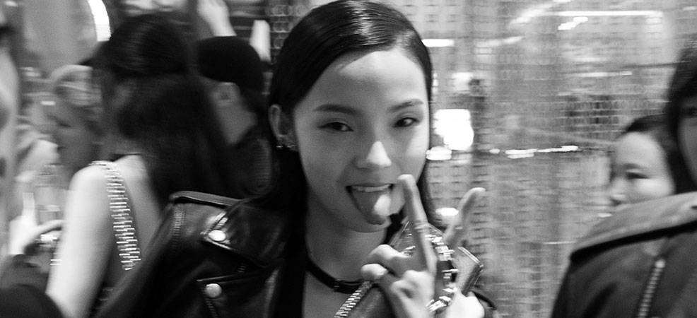 Our favourite model Xiao Wen partying up a storm